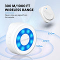 Hathever Dog Door Bell to Go Outside, Wireless Doggie Training Doorbell with 1000ft Range, IP65 Waterproof Touch Button, CD Quality Sound & 4 Notification Modes