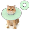 Avont Soft Cat Cone Collar, Lightweight Kitten Cone After Surgery, Comfortable E-Collar Alternative for Small Medium Large Cats to Stop Licking, Water-Resistant & Foldable Design -Green(L)