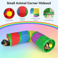 YUEPET Corner Guinea Pig Tunnel, Bunny Tunnel, Small Animal Tubes & Tunnels