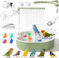 Bird Automatic Bath Shower,Large Bird Shower Fountain with Running Water