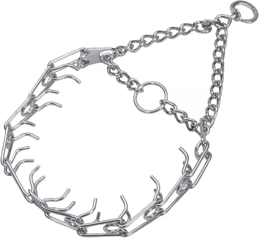 Herm SPRENGER Ultra-Plus Prong Dog Training Collar, 3.0 mm x 18" Neck Size, 3.0 mm x 22" Chain Length, Steel Chrome Plat