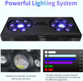 Aquarium Light- 140W Reef Light Wide Coverage Sunrise Sunset Moonlight Saltwater Lights for Coral with Master Slave Grou