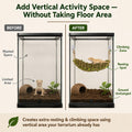 Reptile Hammock, Handmade Moss Bridge for Small Reptiles