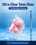 2.5 Gallon Nano Aquarium Starter Kit, Rimless Glass Fish Tank