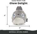 Barkbox Super Chewer Tough Dog Chew Toys for Aggressive Chewers, Plush 2 Toys in 1 (Hare Raiser - Large)