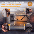 4 Pack Wall Mounted Saddle Racks with Pad Bar,Heavy Duty Black Saddle Rack, Sturdy Saddle Rack for British Western Saddl