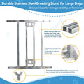 Dog Breeding Stand, Adjustable Stainless Steel Breeding Stand for Dogs（L）