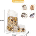 Wontee Hamster Feeder Food Bowl Automatic Dispenser for Gerbils Rats Mice