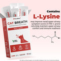 Lysine for Cats, Helps Reduce Sneezing, Coughing, Runny Nose & Upper Respiratory Treatment – Taurine + Echinacea Immune Support – Cat Cold, Asthma & Nose Relief – Respiratory Support Bars