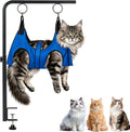 Cat Grooming Hammock with Stand, Cat Holder for Cutting Nails & Grooming