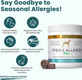 PetScy Itch & Allergy Plus Dog Allergy Chews for Itchy Skin, Ears & Paws