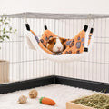 Guinea Pig Hammock, Hanging Corner Pet Rat Hammock with Hooks