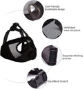 Short Snout Dog Muzzle- Adjustable Breathable Mesh Bulldog Muzzle for Biting Chewing Licking Grooming Dog Mask,Black M