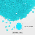 100pcs Glow in The Dark Pebbles Stones, DIY Decorative Luminous Stones, Blue Glowing Rocks for Garden Lawn Yard, Walkway