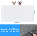 THAMIAO Carpet Protector for cat Dog Anti Scratch Under Door Cat Scratch Protector Mat from Scratching Easy to Cut Non Slip Plastic Carpet Scratch Stopper Cat Scratch Guard Carpet 3.6FT(Clear, 1pcs)