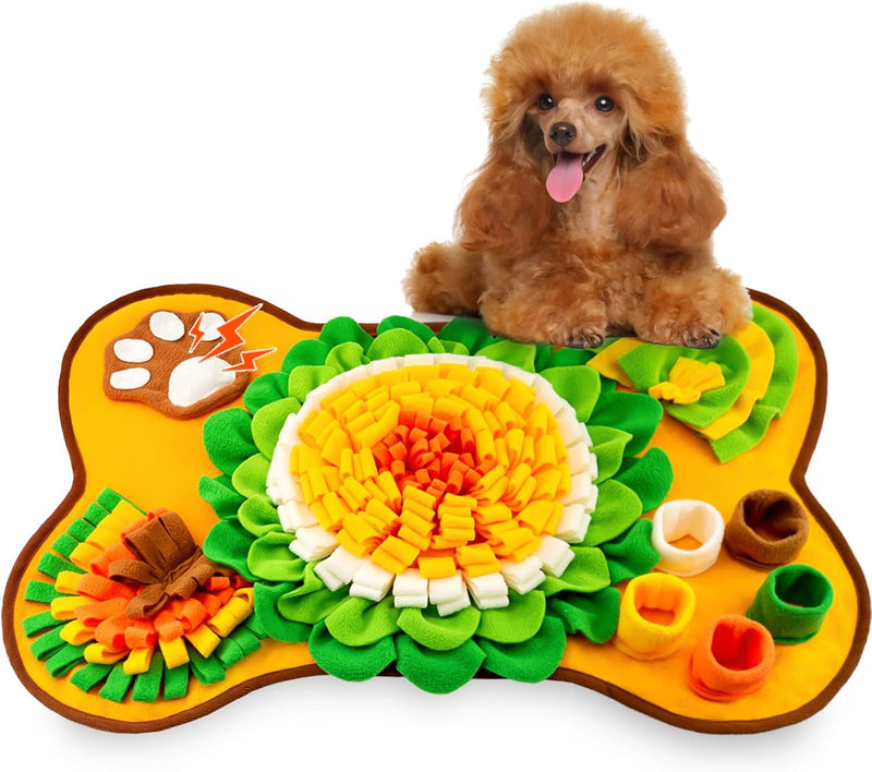 Snuffle Mat for Dogs, Pet Snuffle Mat for Small and Medium Dogs, Interactive Sniff Mat Feeding Mat for Puppies, Slow Fee