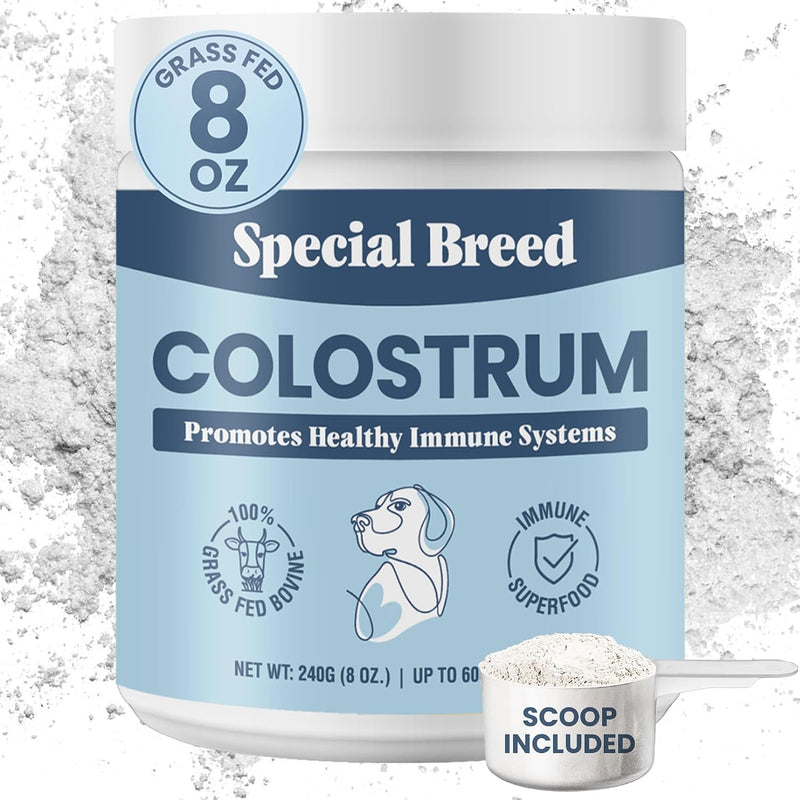 Special Breed Bovine Colostrum for Dogs and Cats – Grass Fed Colostrum Powder – Immune Support, Allergy & Itch Relief – 