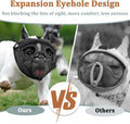Mayerzon English Bulldog Muzzle, Mesh Short Snout Dog Muzzle Anti Eating