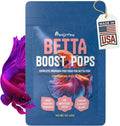 Betta Boost Pops | High-Protein Betta Fish Food Pellets Made in USA | Marine & Insect Protein | Floating & Slow-Sinking 