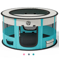 Dog Playpen Puppy Play Pen Indoors Pet Crate Small Dog Cage Portable Foldable Cat Kennel for Kitten Hamster Rabbit Bunny Guinea Pig with Collapsible Food Bowl Carrying Case
