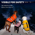 VIVAGLORY Dog Life Vest Rip Stop Dog Swim Vest, L