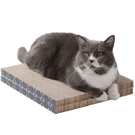 Hide & Scratch Cat Scratcher Pad – 2 Pack | Double-Sided Cardboard Refills for Our Scratching Box | Reversible Corrugated Board for Indoor Cats | Toy Mat for Kitten Claw Play & Furniture Protection