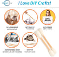 Glaciart One XXL Swabs Cat Toys with Catnip - 2 Pk | Durable for Chew, Cute Cat Toys Interactive Kitty for Boredom, Exer