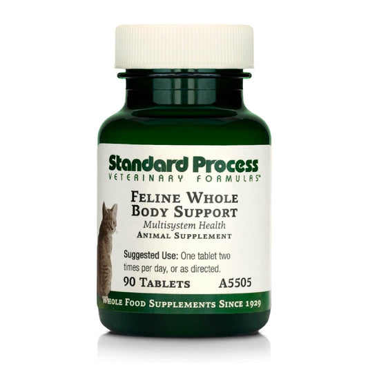 Standard Process Inc. Feline Whole Body Support - Nutritional Cat Supplement for Multisystem Health - Daily Maintenance - 90 Tablets