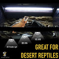 T5 Reptile 24W UVB 10.0 Tube, 2-Pack for Desert Reptiles & Bearded Dragons, 22''