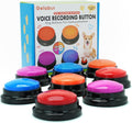Gelabur Set of 8 Dog Buttons for Communication, Voice Recordable Buttons for Classroom, Dog Training Talking Buttons Sta