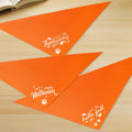 Blank Dog Bandana Orange Large 2PCS, DIY Solid Cotton Triangle Scarf