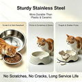6Pcs Stainless Steel Cat Bowls 6.25In Shallow Wide Whisker-Friendly