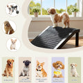 Dog Ramp for Stairs – Non-Slip Pet Steps with Locked-in Carpet & Iron Frame, Helps Senior Dogs & Small Breeds Climb Safe