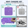 KISENGT Lick Mat for Dogs and Cats, Suction Cups, Slow Feeder, 4Pack, Large