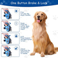 26Ft Retractable Dog Leash - for Dog Up to 110lbs, Tangle Free Walking Leash with Chew Proof Cable | LED Light | Dispens