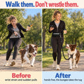 Race&Herd Hands Free Dog Leash with Zip Pouch — Bungee Waist Belt