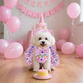 hoyuwak Dog Birthday Party Supplies Girl Dog Birthday Bandana Tutu Set Cute Hat Bow Tie Set for Large Medium Small Dogs
