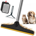 B-Land Carpet Rake for Pet Hair Removal, Reusable Pet Hair Remover with 60” Adjustable Long Handle, Carpet Scraper Broom Dog Cat Hair Remover Tool Fur Sweeper for Rugs, Mats