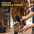 Horse Hoof Pick with Brush, Black