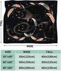 Black Cat Blanket for Cat Lovers Cat Throw Stuff Gifts
