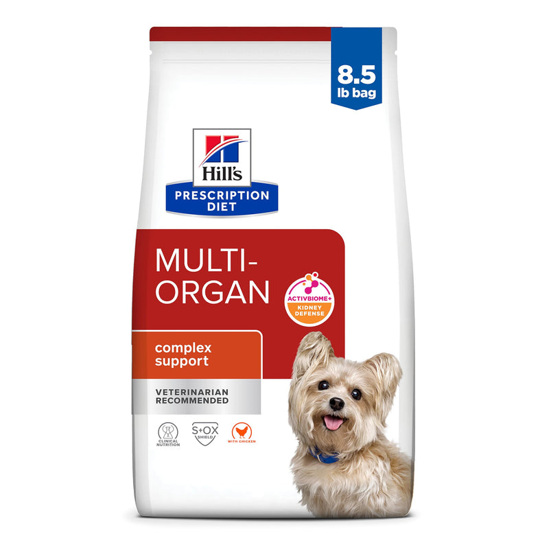 Hill's Prescription Diet Multi-Organ Complex Support Dry Dog Food, Chicken, 8.5 lb. Bag