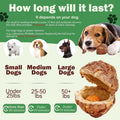 Dog Treats,Chicken Wrapped Rawhide Spherica,Egg Yolk,200g,Teeth Cleaning Snacks,for Small Medium Large Dogs,2PCS