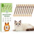 [10 Pack] Silvervine Sticks for Cats, Natural Chew Stick for Dental Care Teeth Cleaning, Cat nip Chew Rope Toys for Bored Indoor Kittens, Catmint Silvervine Blend Toys