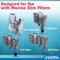 Marina Bio Clear Ceramic Cartridge for Slim Filters, 3 Pack, White