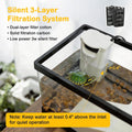 Turtle Tank Starter Kit,4.6 Gal 15.8 x 7.8 x 8.7 in for Baby Turtle
