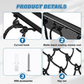 Yaocom 2 Set Wall Mount Hay Feeder for Horse Goats Hay Rack with Net