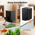 Automatic Fish Feeder for Rimless Aquarium, 170ml USB Rechargeable Vacation Fish Feeder with 3 Feeding Timers, Adjustabl
