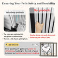 Lumizone Extra Tall Cat Gate 55.12" High Pressure Mounted 29.92"-34.24" Extra Wide 1.37" Gap No Drilling Auto-Close One-Handed Operation Tall Pet Gate for Dogs(Black, 55.12" H x 29.92"-34.24" W)