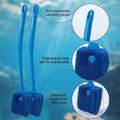 SLSON Aquarium Algae Scraper Double Sided Sponge Brush Cleaner Long Handle Fish Tank Scrubber for Glass Aquariums and Ho