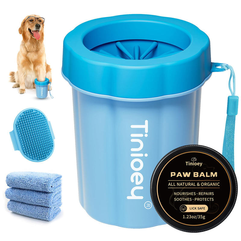 Tinioey Dog Paw Cleaner for Dogs, Dog Paw Washer, Muddy Paw Cleaner, Pet Foot Cleaner, Dog Paw Protector Kit